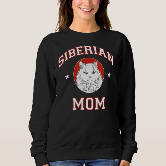 Camiseta Siberian Cat Mãe (Frente)