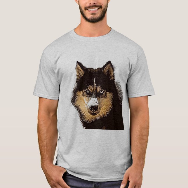 Camiseta Siberian Husky (Frente)