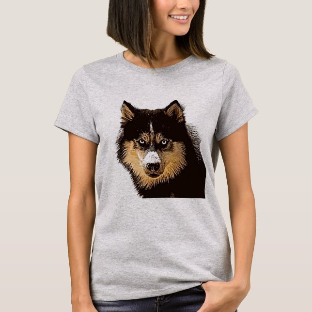 Camiseta Siberian Husky (Frente)