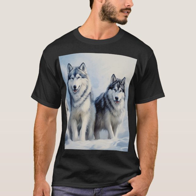Camiseta Siberian Husky (Frente)