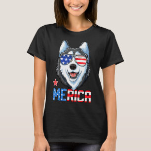 Camiseta Siberian Husky 4 De Julho Merica Men Women America