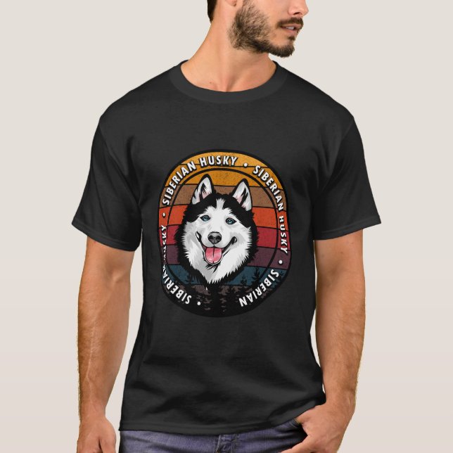 Camiseta Siberian Husky - Distante Face De Cachorro Ultrama (Frente)