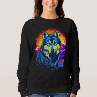 Camiseta Siberian Husky Dog Mountains
