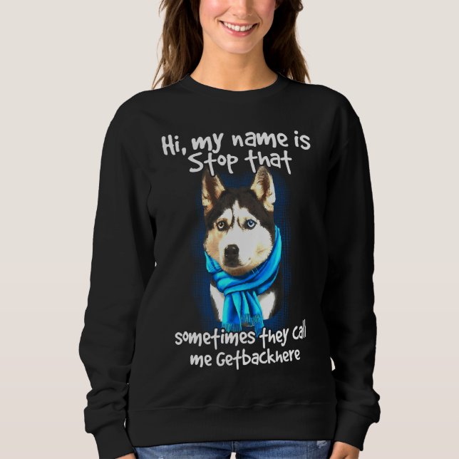Camiseta Siberian Husky Dog Owner Getbackhere (Frente)