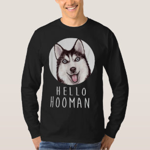 Camiseta Siberian Husky Dog Pet Owner Hooman Puppy Doggy