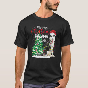 Camiseta Siberian Husky Este É O Meu Cachorro De Natal