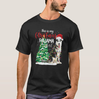 Camiseta Siberian Husky Este É O Meu Cachorro De Natal