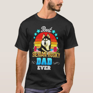 Camiseta Siberian Husky Floral