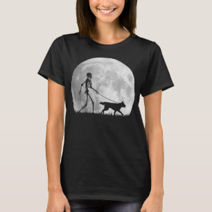 Camiseta Siberian Husky Halloween Skeleton Funny Dog Youth