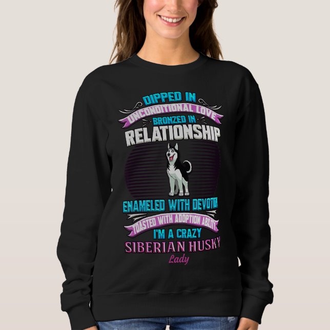 Camiseta Siberian Husky Lady (Frente)