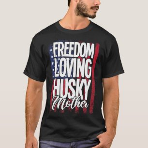 Camiseta Siberian Husky Mãe Engraçado Cachorro Rouco