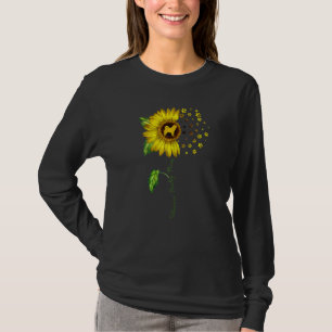 Camiseta Siberian Husky Mãe Sunflower Siberian Husky