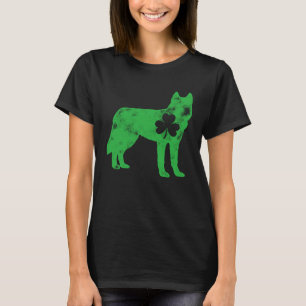 Camiseta Siberian Husky Rua Patrick Day Boys Shamroc