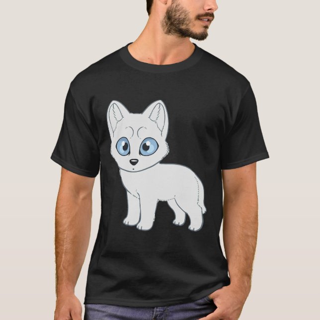 Camiseta Siberian Husky White (Frente)