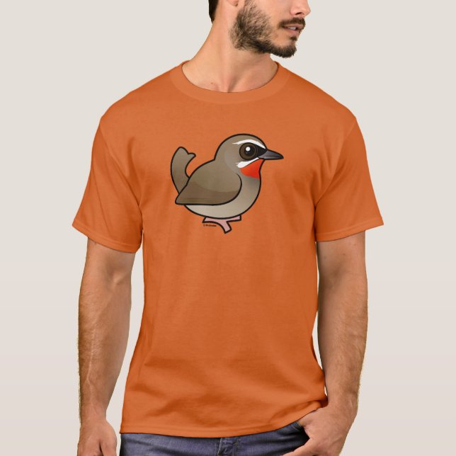 Camiseta Siberian Rubythroat de Birdorable (Frente)