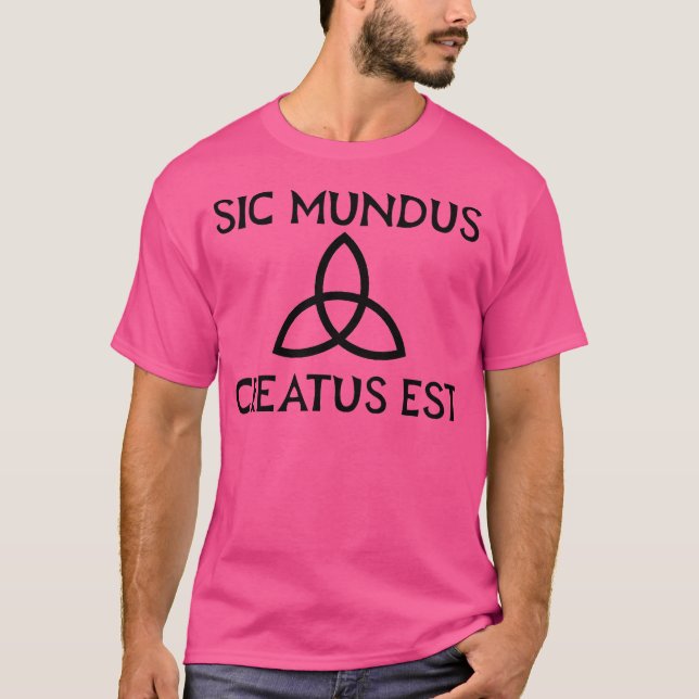 Camiseta Sic Mundus Creatus Este (Frente)