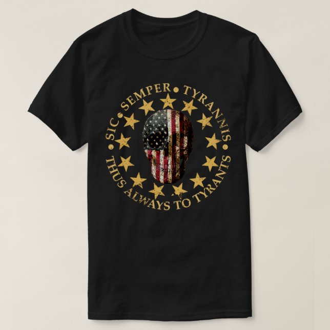 Camiseta Sic Semper Tyrannis (Frente do Design)