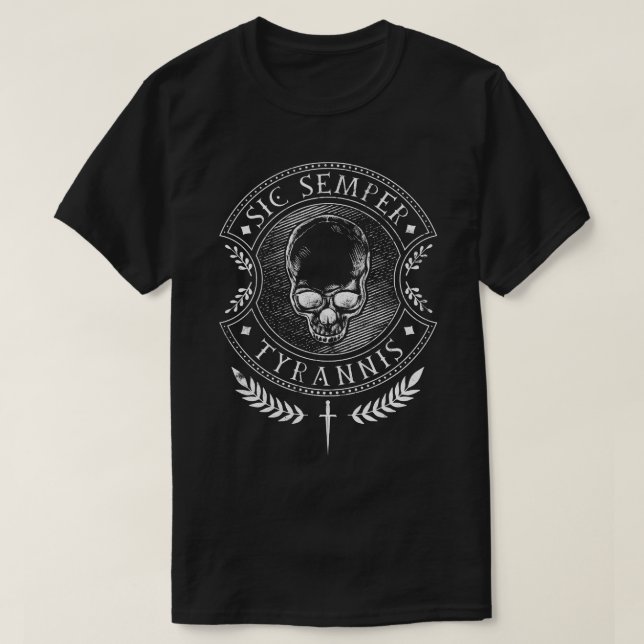 Camiseta Sic Semper Tyrannis (Frente do Design)