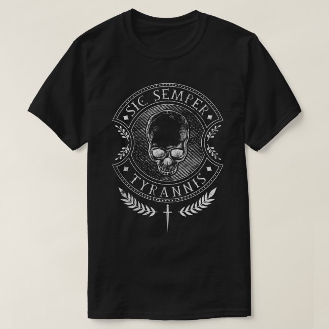 Camiseta Sic Semper Tyrannis Premium (Frente do Design)