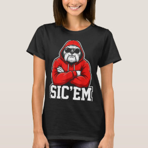 Camiseta Sic'em Bulldogs Gráfico Homens Mulheres Criança Me
