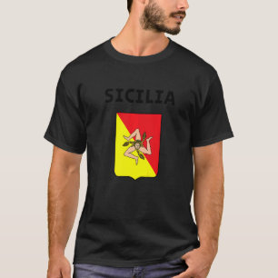 Camiseta Sicilia Flag Sicília Palermo Itália 3