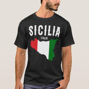 Camiseta Sicilia Flag Sicily Palermo Itália 19