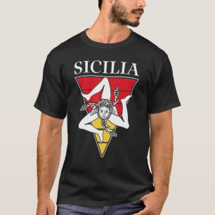 Camiseta Sicilia Flag Sicily Palermo Itália 33