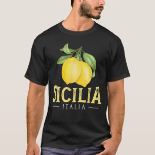 Camiseta Sicília Itália Limões Italianos Orgulhosos Sicilia