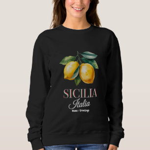 Camiseta Sicília Itália Orgulhosos Limões Italianos Frescos