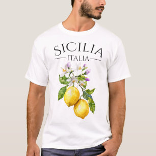 Camiseta Sicília Lembrança Italiana Itália Limões