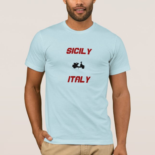 Camiseta Sicília, Patinete da Itália (Frente)