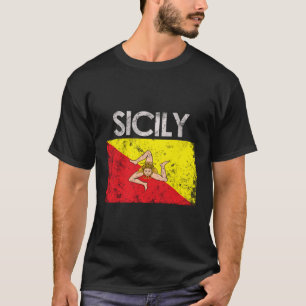 Camiseta Sicília Siciliana Flag Pride