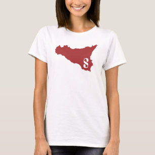 Camiseta Sicilia W darkred