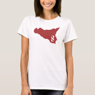 Camiseta Sicilia W darkred