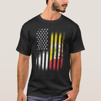 Camiseta Sicilian American Patriot Grown Country USA Flags 