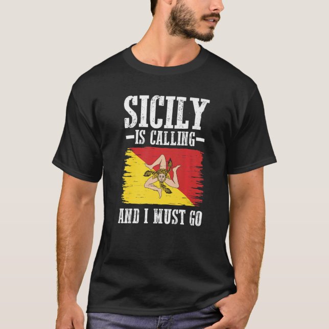Camiseta Siciliana Flag Sicília (Frente)