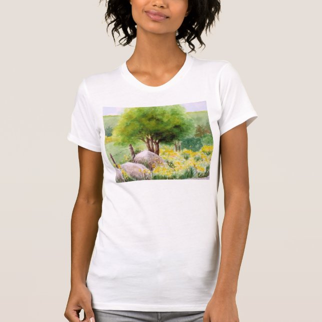 Camiseta siciliano da paisagem (Frente)