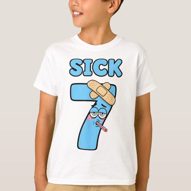 Camiseta Sick Seven Meme Tee 67 Six Seven Funny Wordplay _1 (Frente)