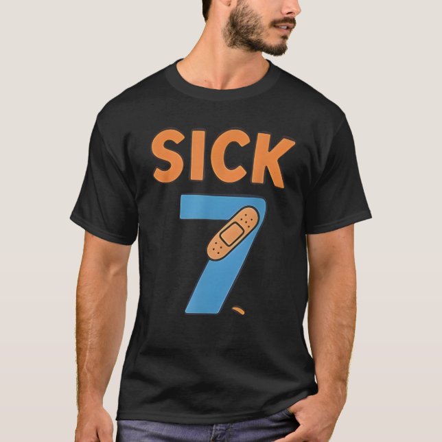Camiseta Sick Seven Meme Tee Six Seven Fun Wordplay (Frente)