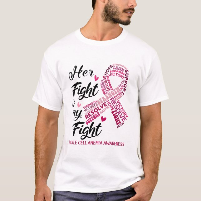 Camiseta Sickle Cell Anemia Her Fight is our Fight (Frente)