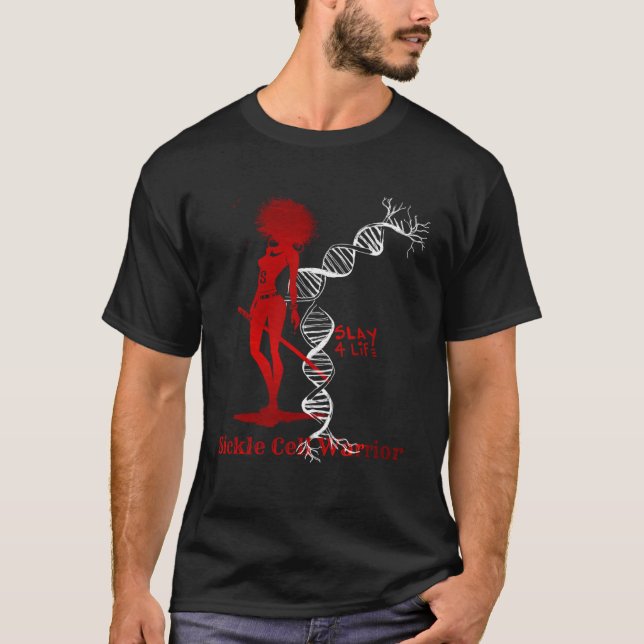 Camiseta Sickle Cell Slay 4 Life DNA (Frente)