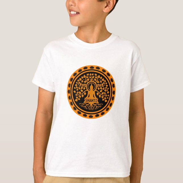 Camiseta Siddhartha Gautama, Arte Budista (Frente)
