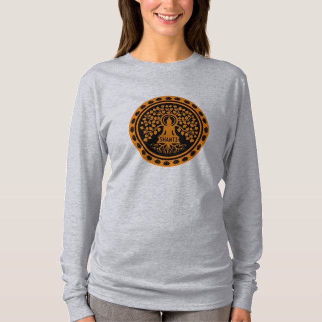 Camiseta Siddhartha Gautama, Arte Budista (Frente)
