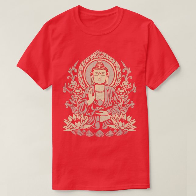 Camiseta Siddhartha Gautama Buddha Amarelo (Frente do Design)