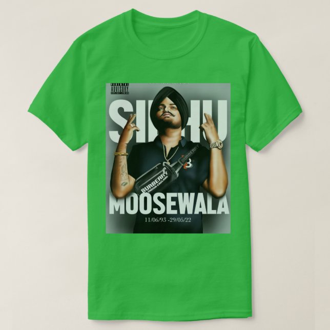 Camiseta Sidhu Moosewala 4 (Frente do Design)