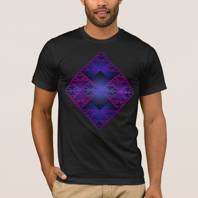 Camiseta Sierpinski Triangle T shirt divertida (Frente)