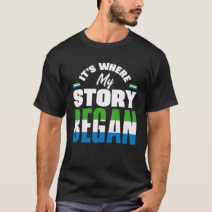 Camiseta Sierra Leonean Sierre Leone Bandeira Onde Meu Stor