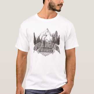 Camiseta Sierra Nevada Vintage Mountains Hiking California