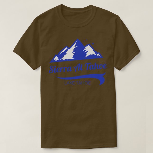 Camiseta Sierra No Tahoe ski Lake Tahoe California (Frente do Design)