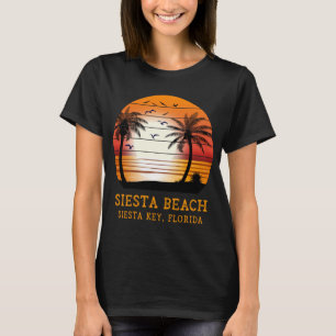 Camiseta Siesta Beach Siesta Key Florida Vintage Sunset Sun
